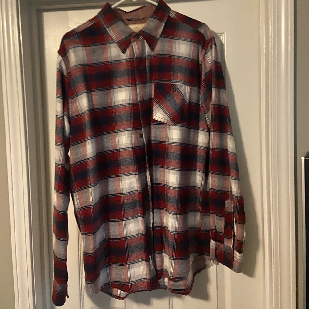 Weatherproof vintage red/navy flannel